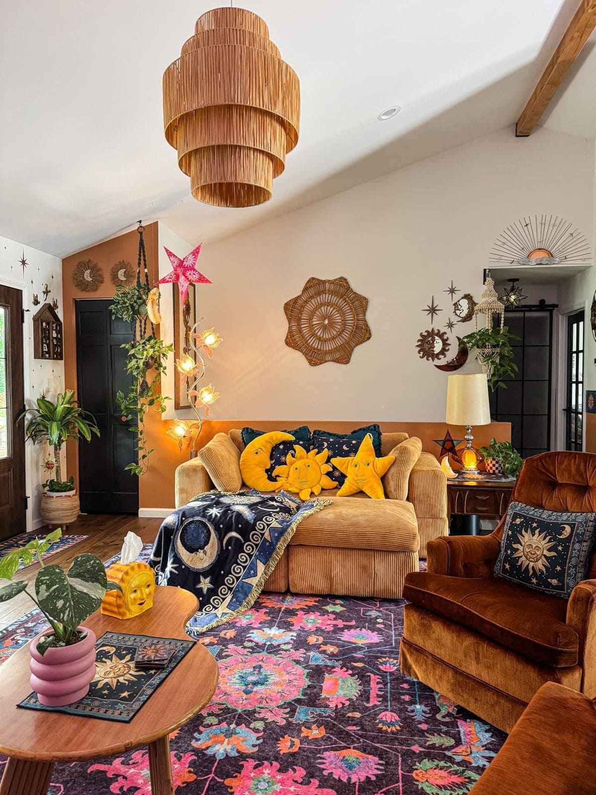 Celestial Boho Cozy Living Room