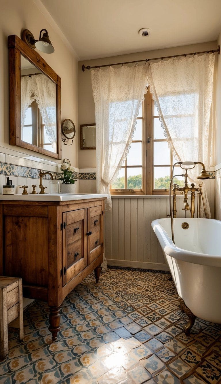 Classic Cottage Bathroom with Vintage Charm