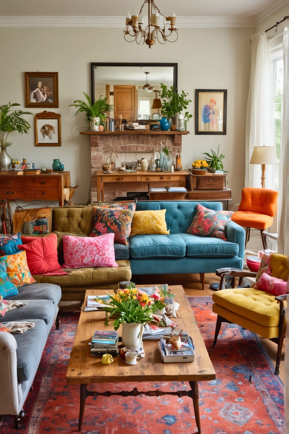 Collected Vintage Boho Living Room