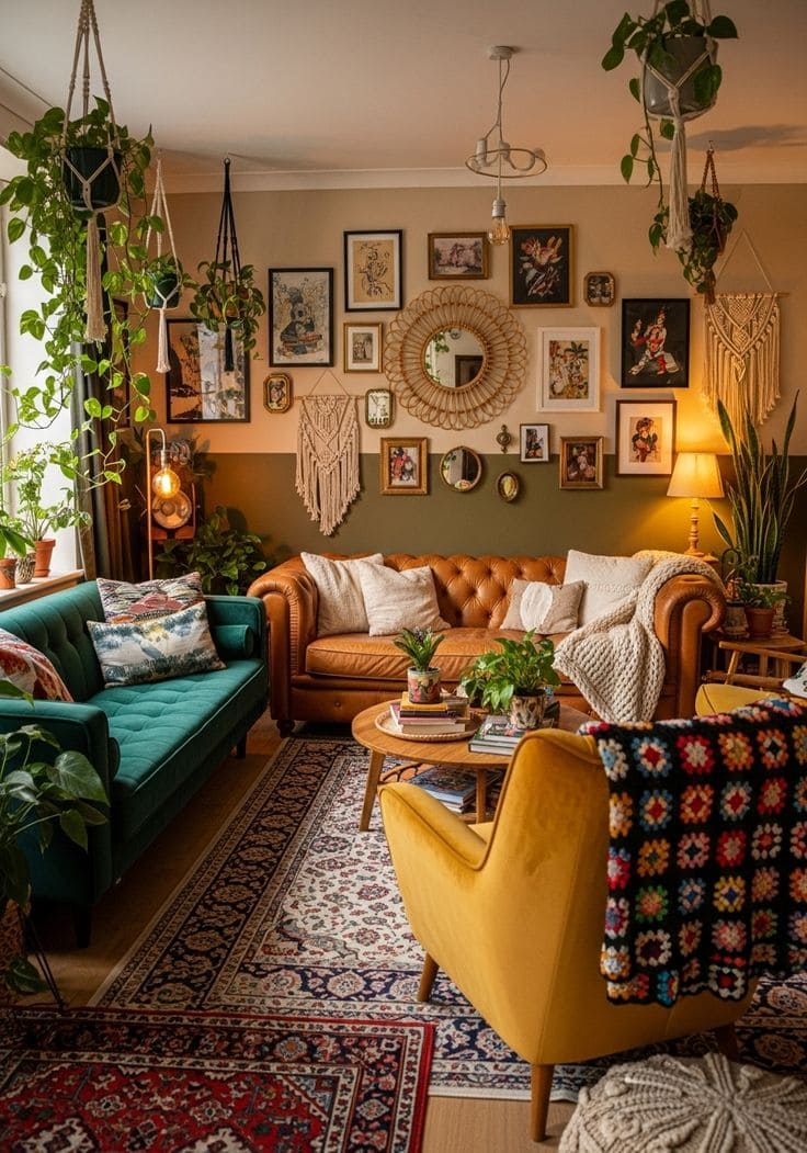 Cozy Eclectic Boho Nook