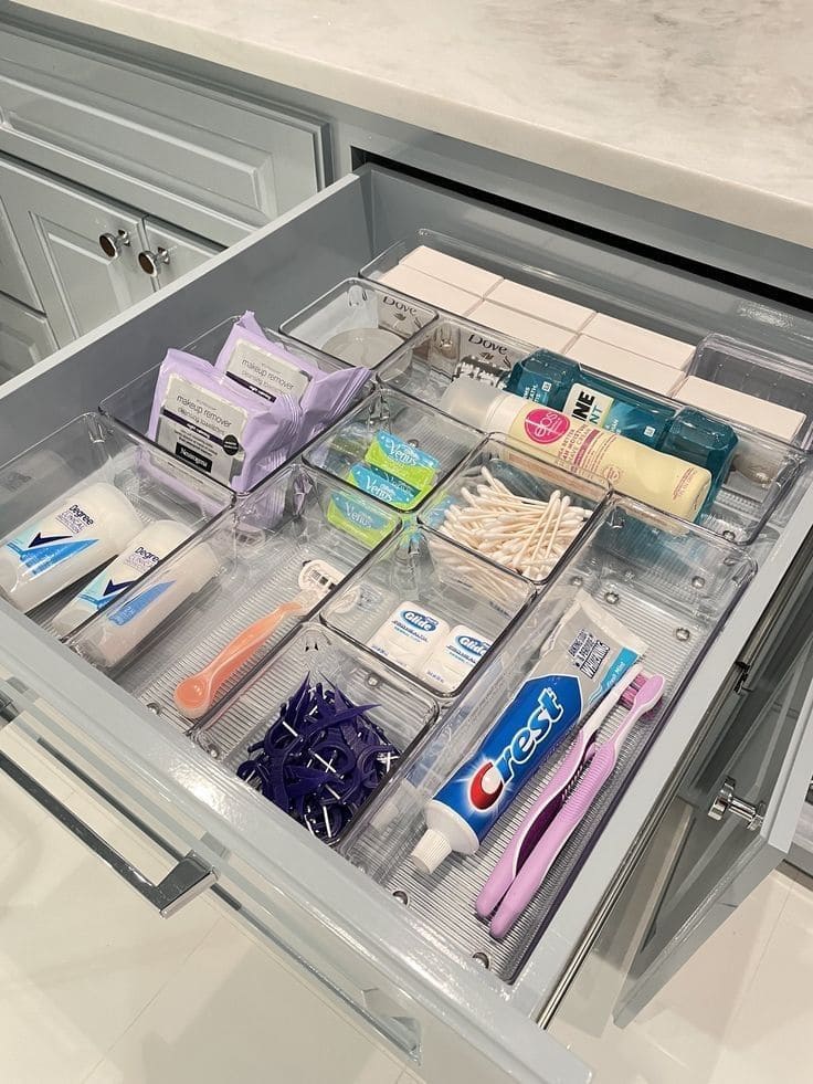 Drawer Organization for Bathroom Essentials