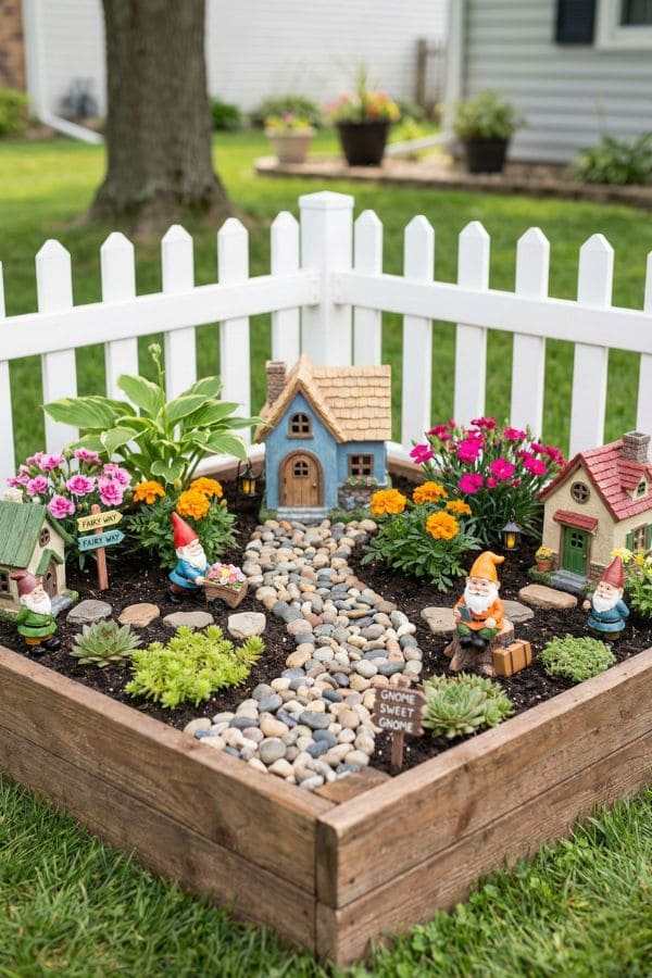 Gnome Garden with Pathway