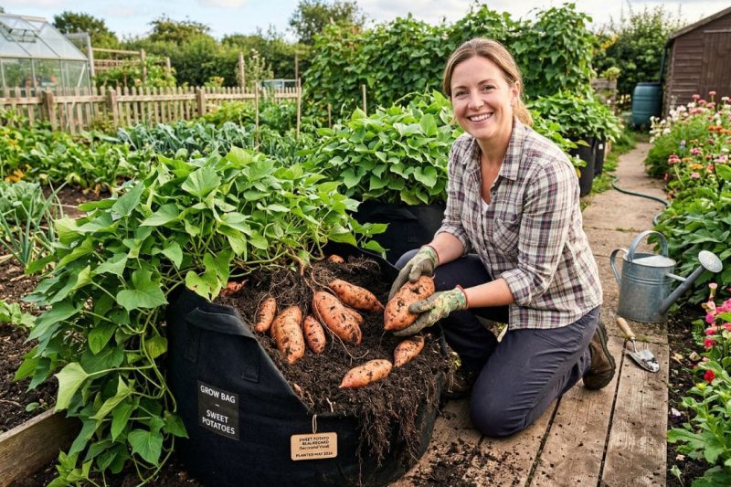 How to Grow Sweet Potatoes in a Bag
