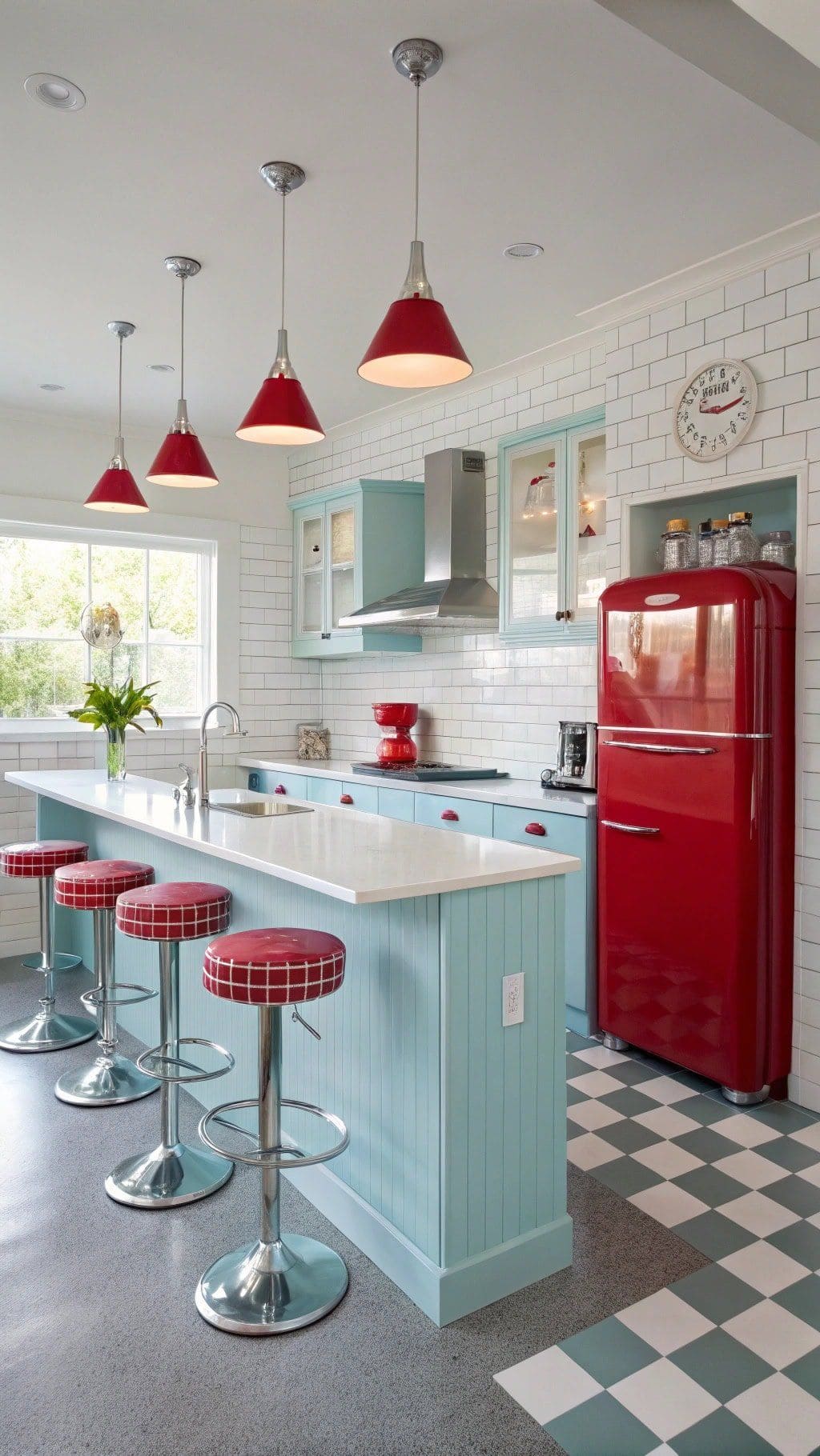 Retro Diner Style Kitchen