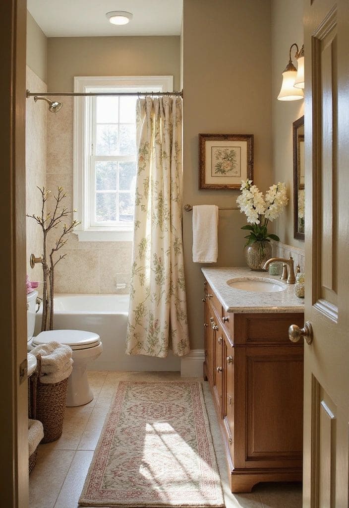 Simple Elegant Cottage Bathroom