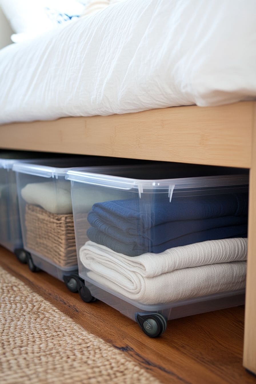 Under-Bed Storage Bins for Easy Organization